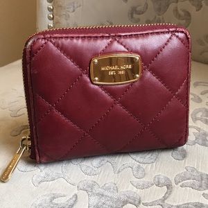 Michael Kors - Burgundy Quilted Wallet